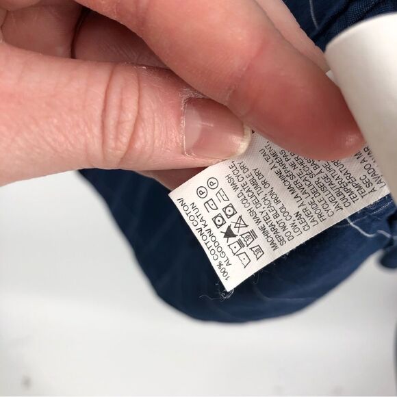 Lucky Brand Button Front Shirt Mens Medium Slim Fit Blue Plaid Long Sleeve - Picture 6 of 7